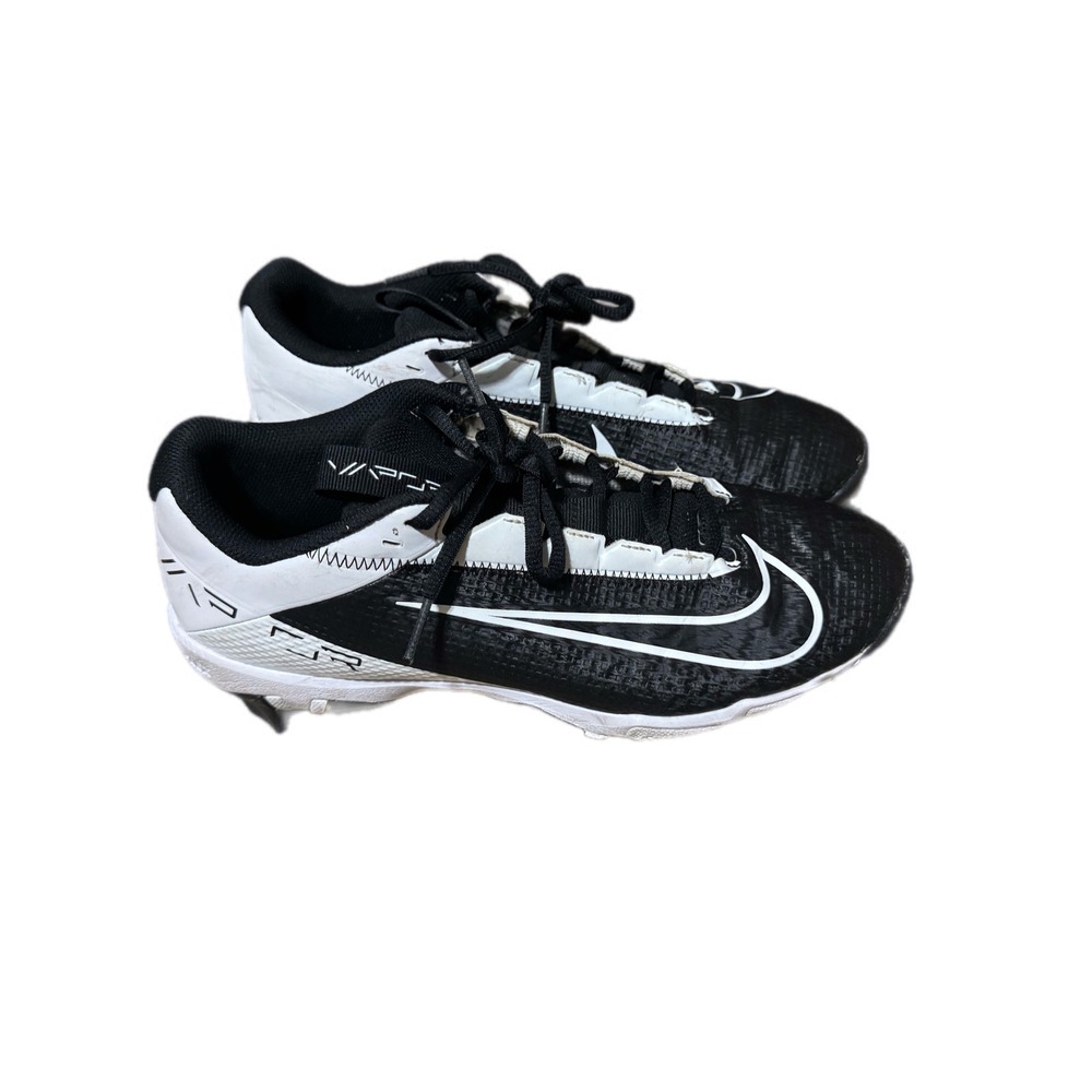 Nike Vapor Ultrafly 4 Keystone Cleats Mens 7.5 Black White DH5088-001 Excellent